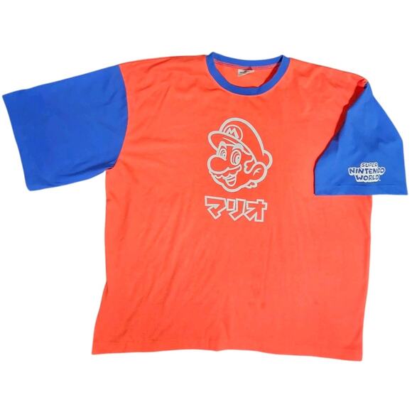 Mario T-Shirt Universal Studios Japan Super Nintendo World Colorblock Mens XL - Picture 9 of 12